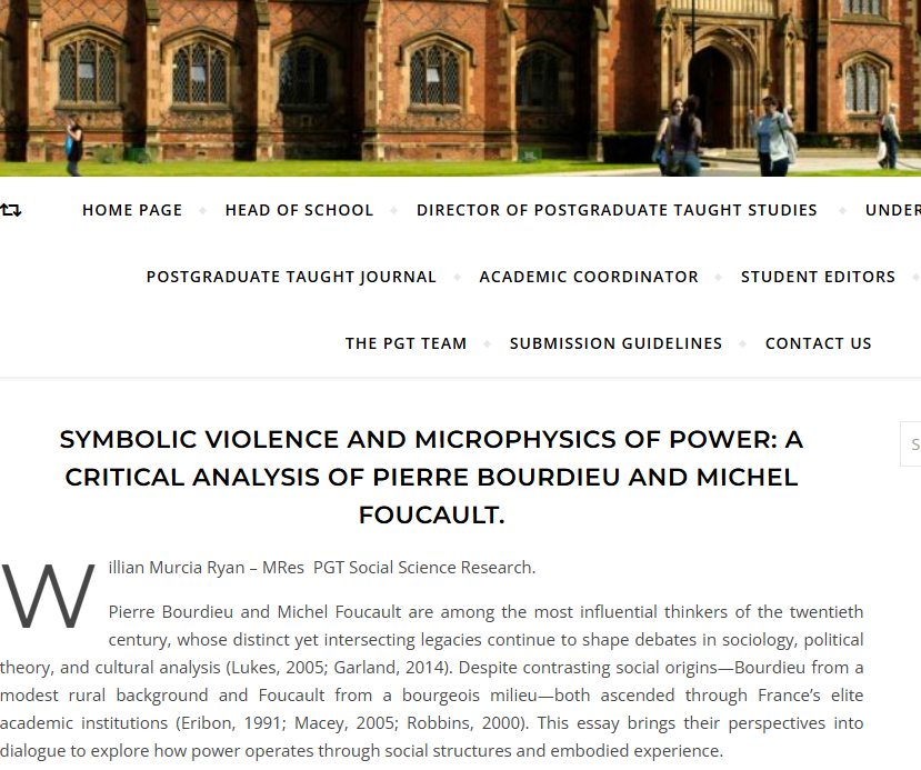 QUB Social Science Student Journal tweet media