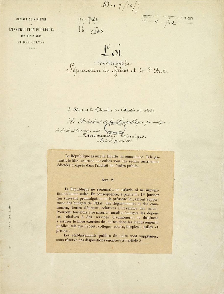 LesAmisEgalite's tweet image. Joyeux anniversaire à la loi de 1905, celle dont Jean Jaurès disait avec raison qu’elle fut notre plus bel achèvement politique depuis la Révolution française.

La laïcité est consubstantielle à l’idéal républicain. Nous devons la faire vivre intégralement et sans relâche !