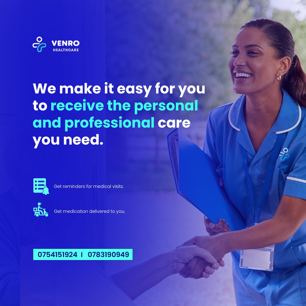 We offer you the best in-home care and support. #venrohealthcare #venropharmacy
#medicinedelivery