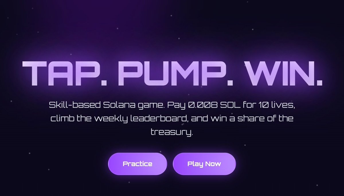 TAP2PUMP's tweet image. Start playing and secure your place on the leaderboard for just 0.008 $sol at Tap2Pump.com 🤑

Get a chance to win upto $1000+ every week 🕹️🔥🚀

#Tap2Pump 🎮
