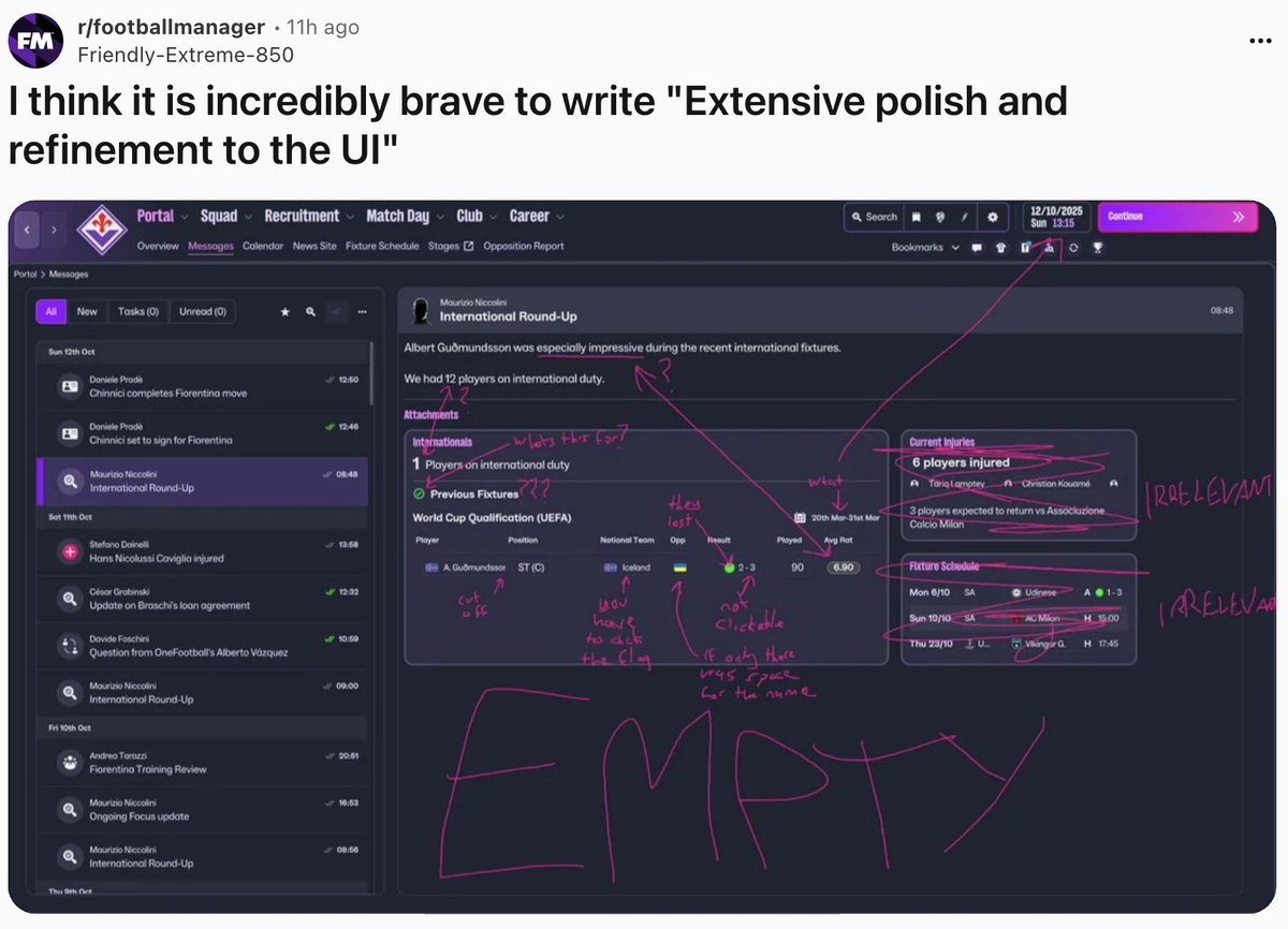 "Extensive polish and refinement to the UI"