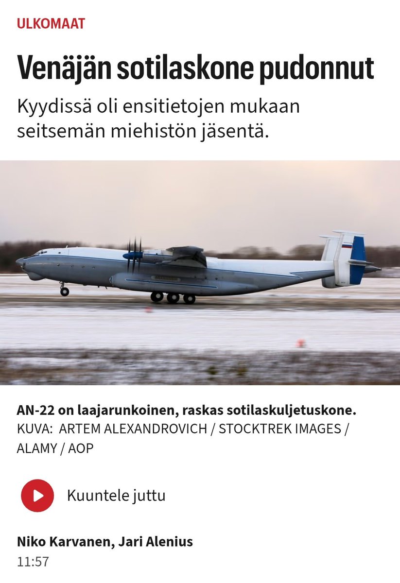 Ajatuksemme ovat nyt Venäjän sotilasjohdon ja sen läheisten tukijoiden luona.