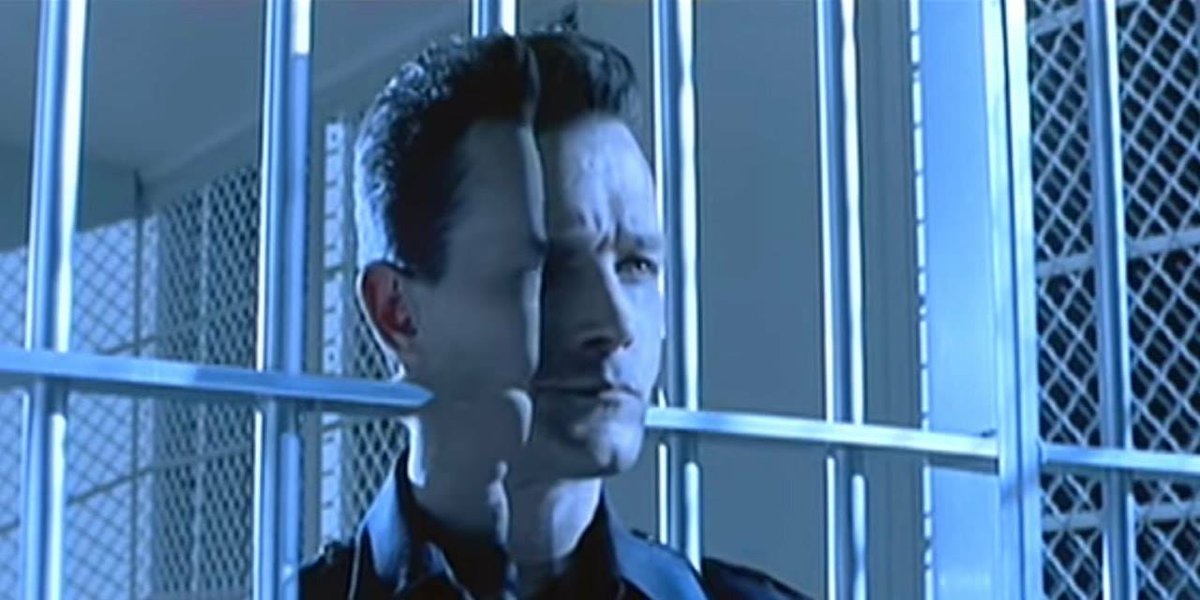 willfunky's tweet image. Al principio es cuando el T1000 atraviesa los barrotes en Terminator 2