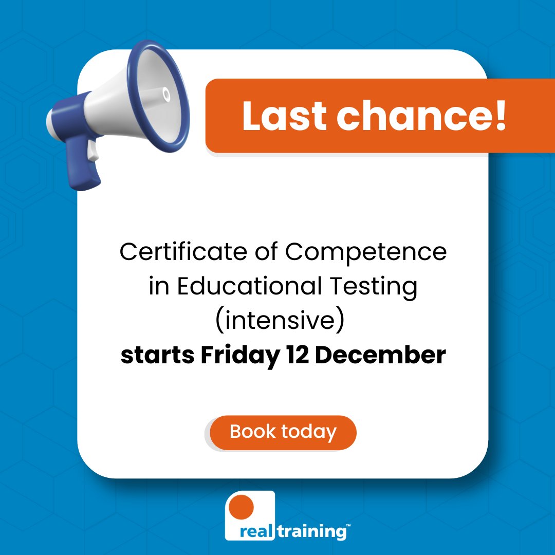 ⏰ Final Deadline Alert! Don't Miss Out on the intensive CCET Course Starting 12 December!

Are you a teacher, SENCo, teaching assistant or tutor looking to sharpen your assessment expertise? Or perhaps you want to get on the path to becoming an Access Arrangements Assessor or