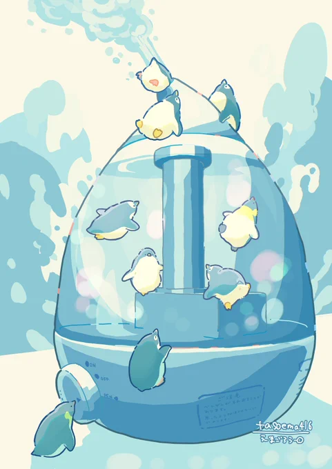 乾燥しますね #penguin #ペンギン