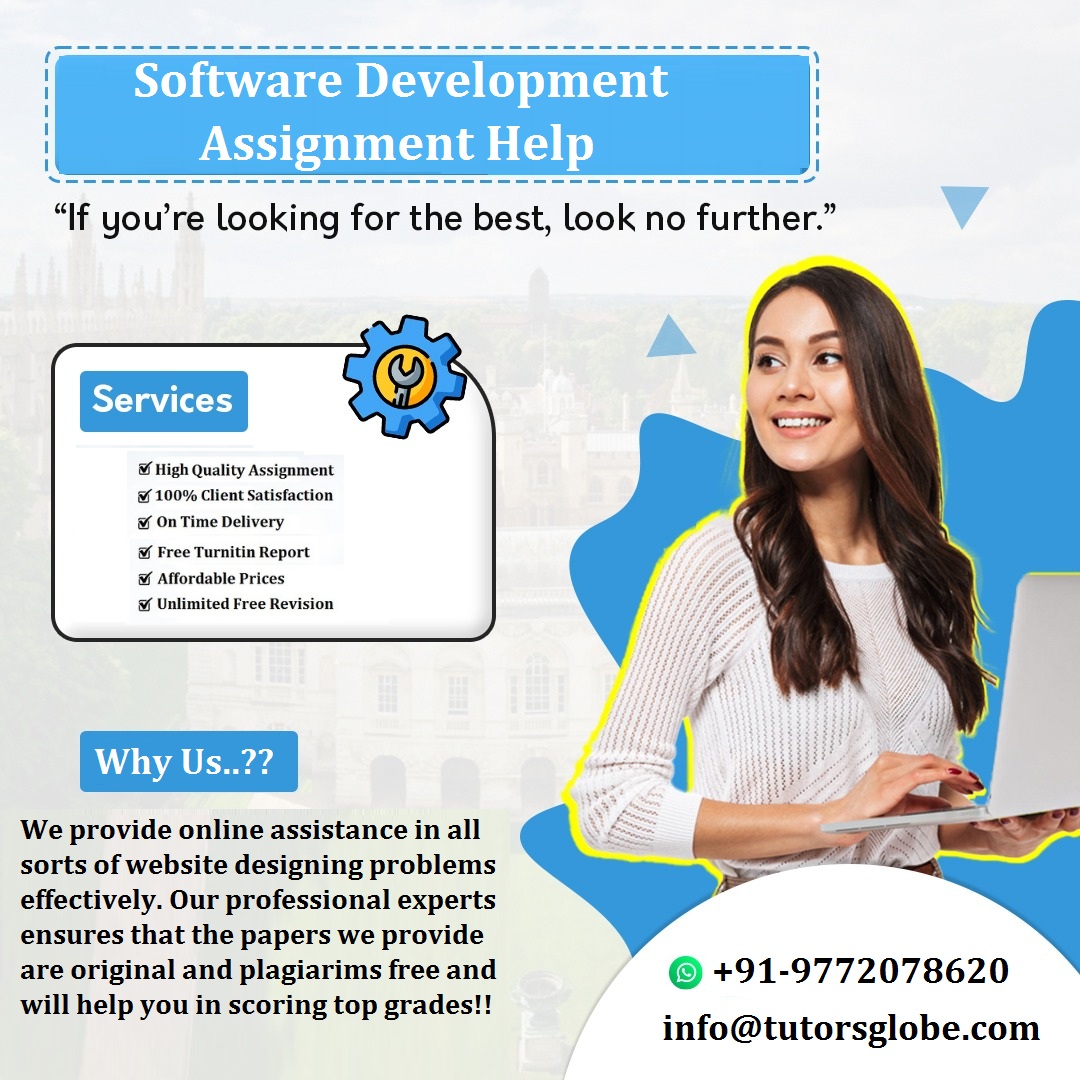 TutorsGlobe's tweet image. With Software Development Assignment Help, no matter how challenging task is, you earn incredible grades effortlessly and without giving up on sleep! #SoftwareDevelopmentAssignmentHelp #SoftwareDevelopmentHomeworkHelp #No1homeworkhelp #UKAssignmentHelp #top10assignmenthelpservice
