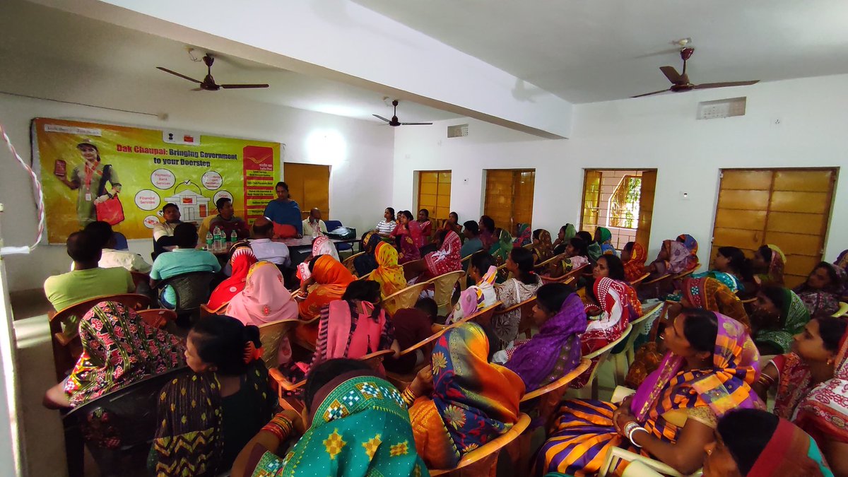 #FinancialInclusion A camp  was organized at Bagalpur village, Jagatsingpur, to popularize the products and services provided by #IndiaPost and partner institutions.
#DakSewaJanSewa
