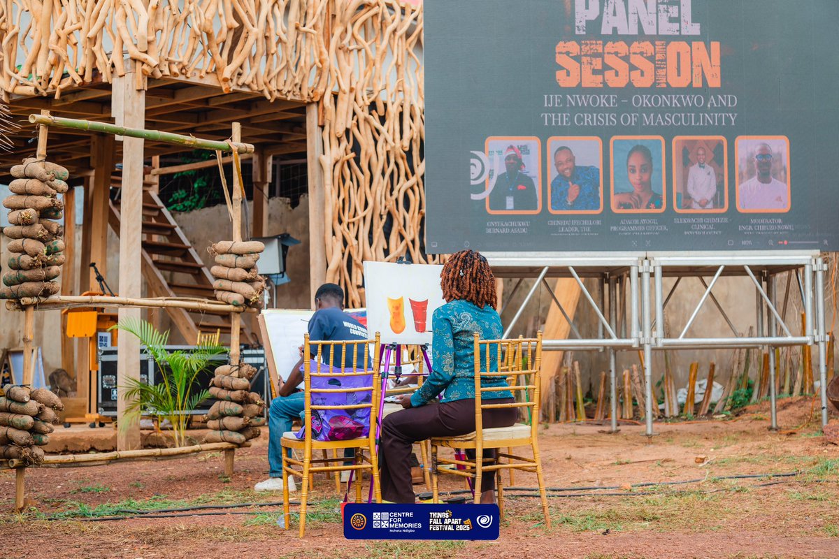 Here is Joseph Atujor’s work from the on-the-spot TFA Painting Competition. Many thanks to HikersTrail for supporting this creative showcase.

The winner will be announced shortly.

#TFAAt67
#TFAFestival2025
#ThingsFallApartFestival