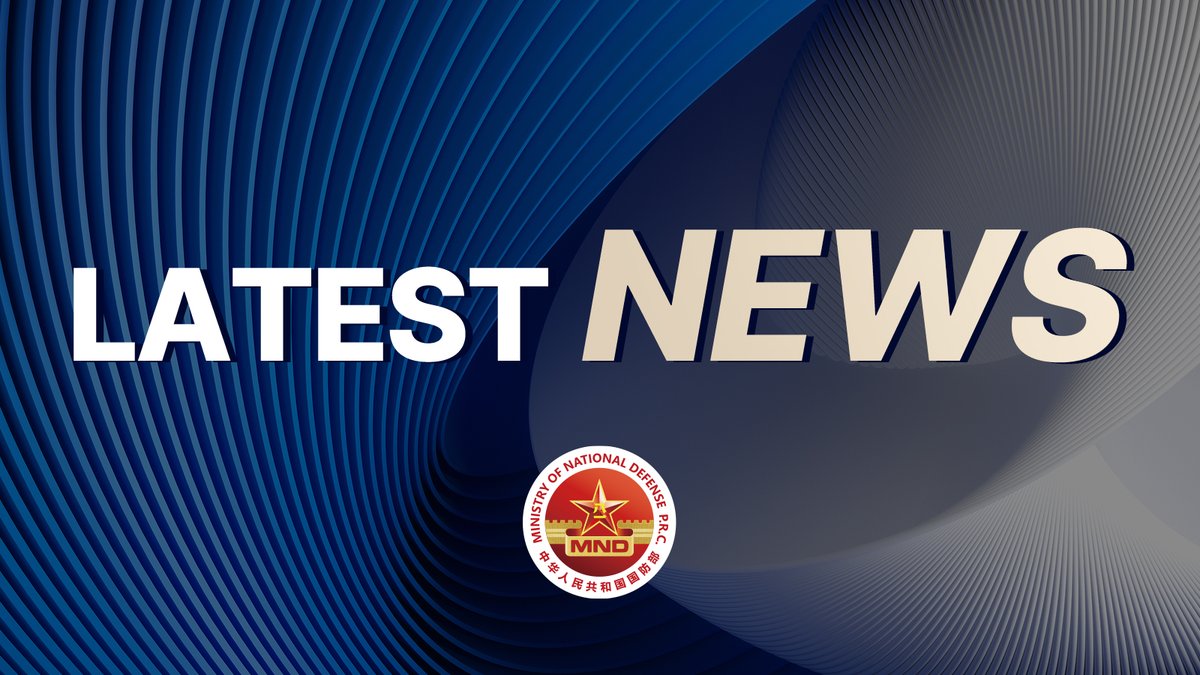 Ministry of National Defense of China tweet media