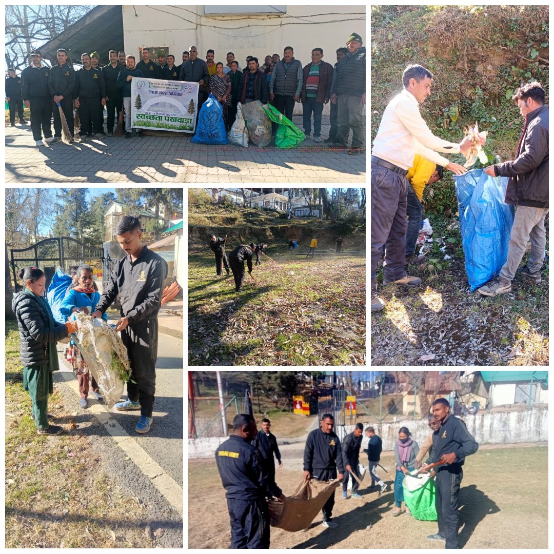 ''Under Swachhta Pakhwada, Cantt. Board staff and 1st JAK personnel conducted a plogging drive, collecting plastic waste while jogging''.
#SwachhataPakhwada #SwachhBharat
<a href="/SpokespersonMoD/">Ministry of Defence, Government of India</a> <a href="/prodefencechan1/">prodefencechandigarh</a> <a href="/RakshaSampada/">DGDE</a> <a href="/adgcantts_dgde/">adgcantts-dgde</a>
<a href="/pdde_wc/">PDDEWC</a>