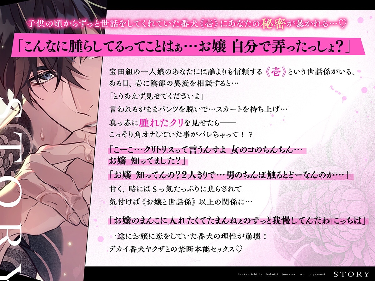 rukasu24's tweet photo. ［PR］ASMR
ヤクザの箱入り娘のあなた･･･。
世話係として信頼する壱におまんこの異変を相談する。
しかし、見せてくれと迫られ、パンツを脱ぐと、真っ赤に腫れたクリトリスが露わに！
こっそり角オナをしていたことがバレたあなたと壱は今まで以上の関係に･･･！

https://t.co/ATg35sOlKQ https://t.co/wnggMSXA9C