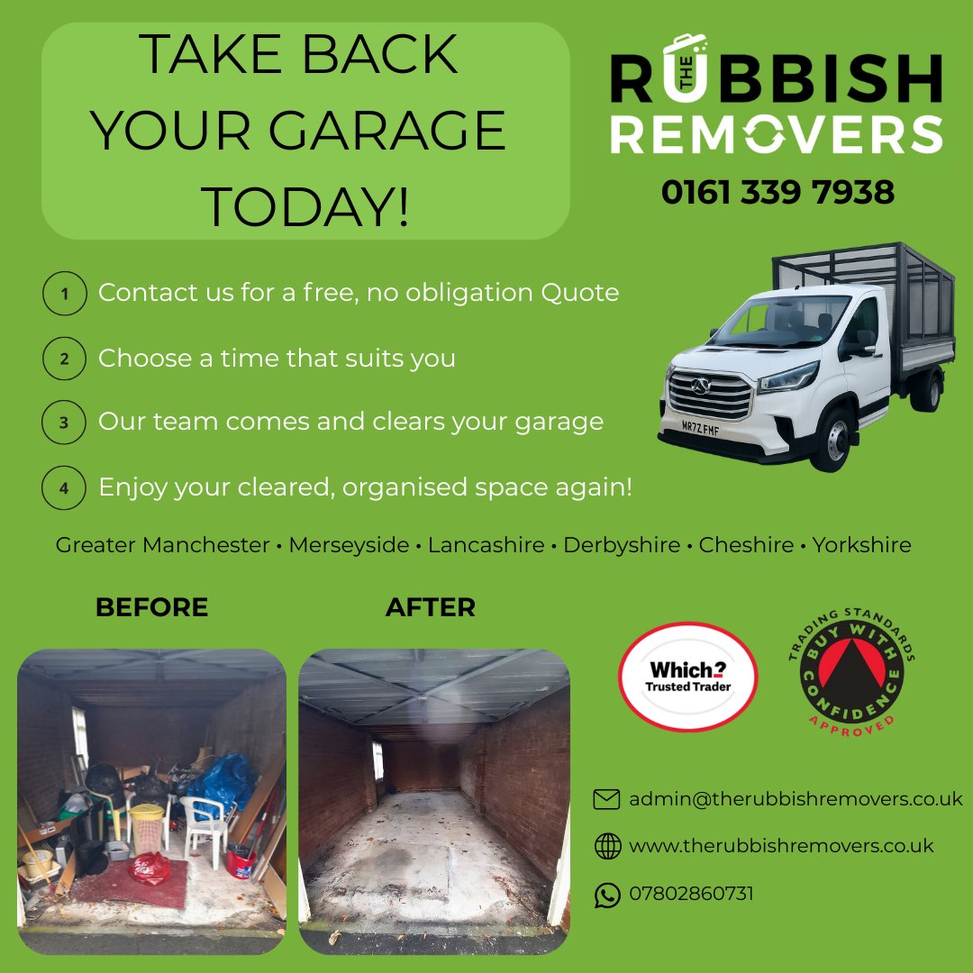 TRRemovers's tweet photo. Garage Clearance Services by The Rubbish Removers✅
#therubbishremovers #garage #Clearance #service #licensed #insured #wastemanagement https://t.co/qnATF0w9Lf