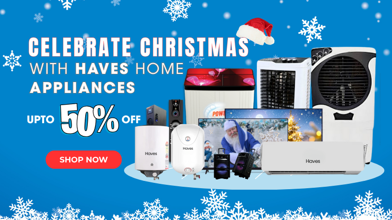 HavesIndia's tweet photo. Celebrate the magic of Christmas with Haves Home Appliances 🎄✨

Upgrade your home with smart comfort and festive vibes—enjoy up to 50% OFF on our best-selling appliances! ❄️🔥

#ChristmasSale #HavesHomeAppliances #Christmas  #UpTo50Off #SmartHome #Christmas2025 #Christmasgifts https://t.co/irX1JvLuuZ