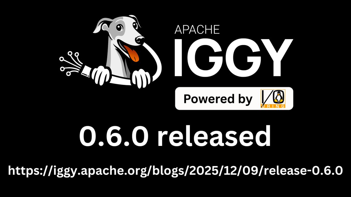 Apache Iggy (Incubating) tweet media