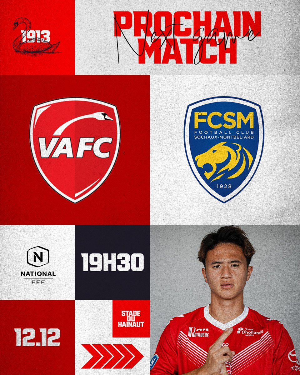 VAFC's tweet image. Tous ensemble pour de bonnes causes ce vendredi face au @FCSM_officiel ! ✊❤️

Collecte pour le Samu Social, présence des Clowns de l'Espoir, hommage à la Sainte-Barbe et à la Saint-Éloi... Retrouvez toutes les infos 👉 urls.fr/wlluwx

⏳ Dernier jour pour profiter du…
