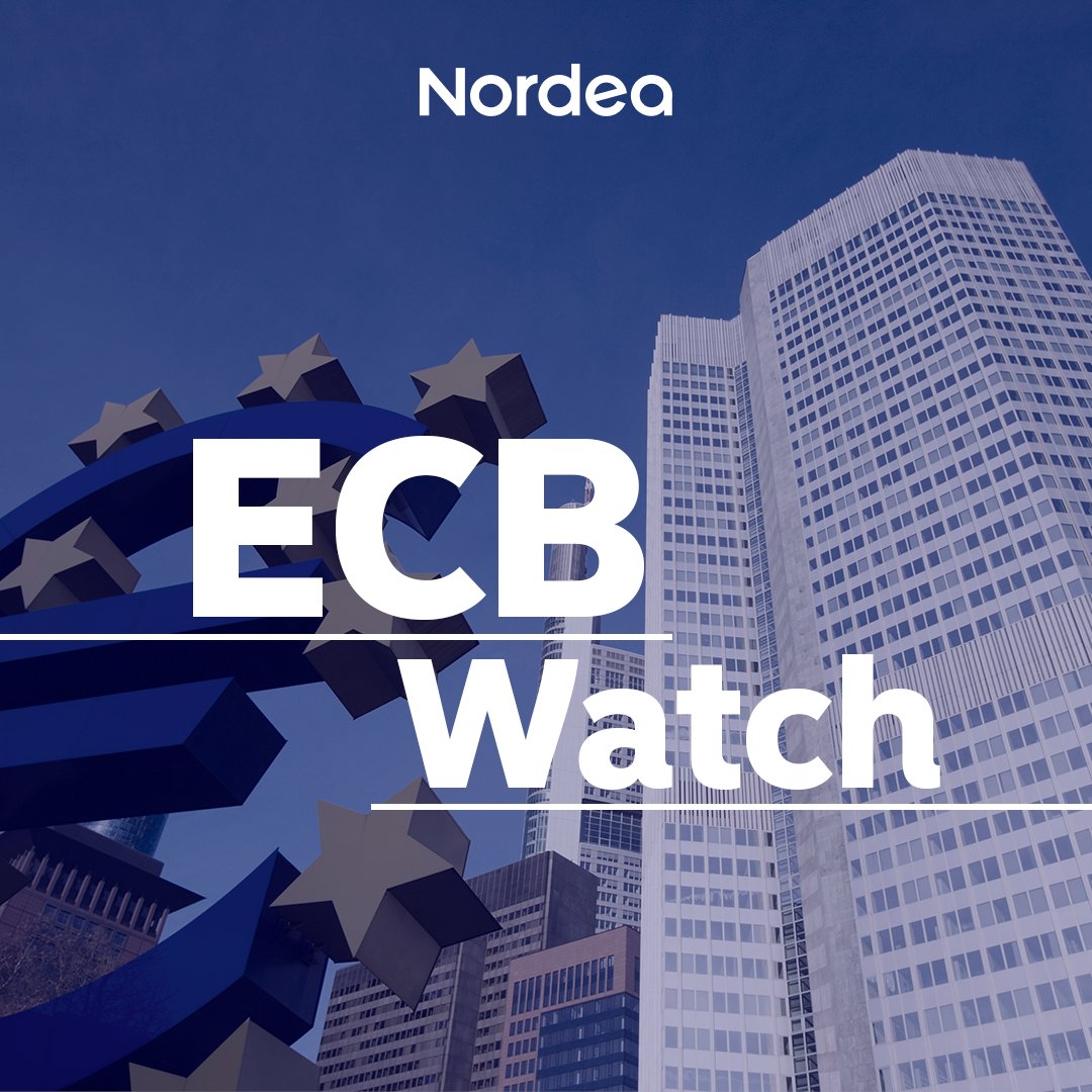 "The ECB will remain firmly on hold at its meeting next week, and the main focus will be on the new forecasts and the ECB’s risk assessment."

Read more from our latest ECB Watch article by <a href="/KoivuTuuli/">Tuuli Koivu</a> and <a href="/JanVonGerich/">Jan von Gerich</a> 👉 corporate.nordea.com/article/102184…

#ECB #Nordea #Economy