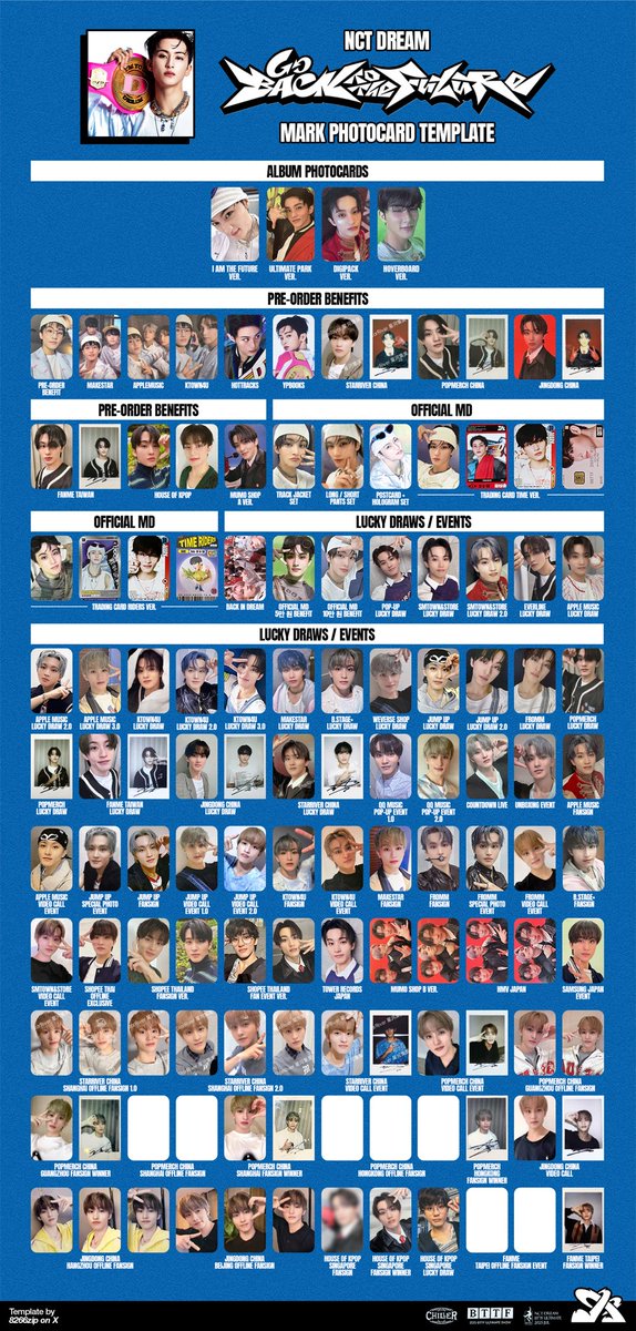 nct dream 'go back to the future' album mark & haechan photocard