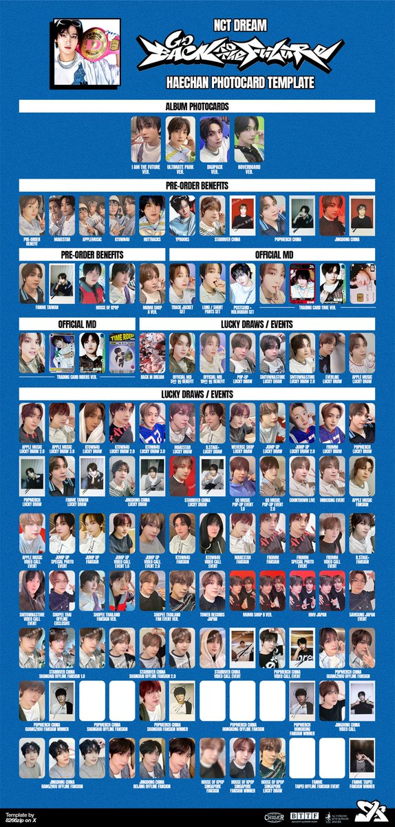 nct dream 'go back to the future' album mark & haechan photocard
