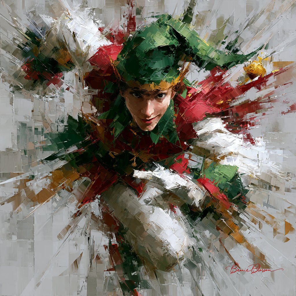BeanieBlossom's tweet photo. QT your Abstract Christmas Elf https://t.co/MOzSAC06Nq
