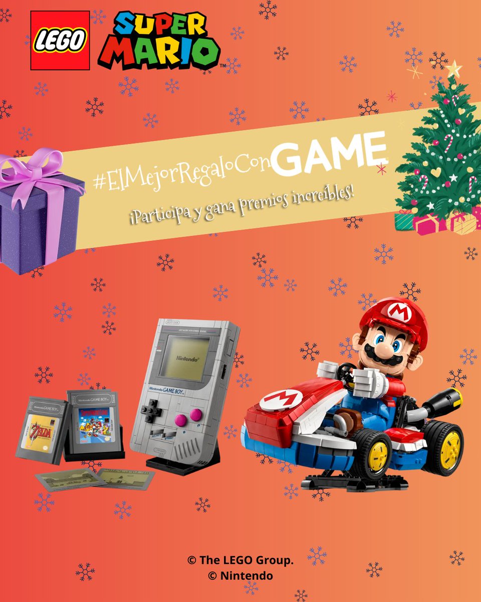 🎄 Esta Navidad, ¡consigue #ElMejorRegaloConGAME! SORTEAMOS un PACK de SETS de LEGO 😍

¿Cómo participar?
🔁 REPOSTEA o CITA esta publicación.
👥 Sigue a @videojuegosGAME.
💬 Comenta y menciona a un AMIG@ con #ElMejorRegaloconGAMEyLEGO.
⏱ Participa hasta las 23:59 del 15 de