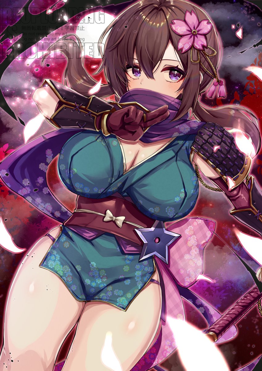 skeb頑張りました！覆面ニンジャガール✖️