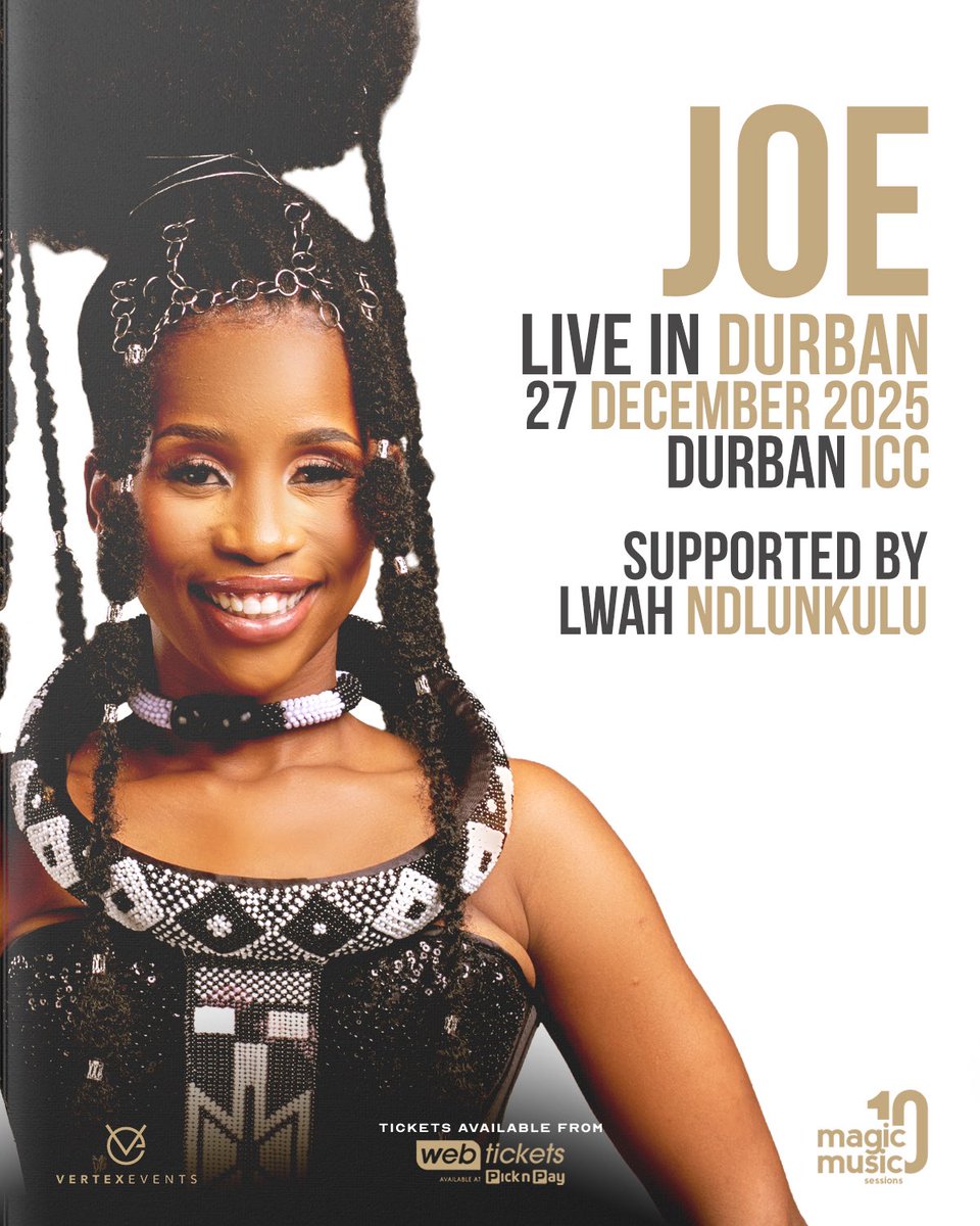 lanii_gii's tweet image. Tickets to see #JoeLiveInSA are still available and the lineup keeps getting better!🔥🙌🏽 Get yours!
Lwah Ndlunkulu will be on that stage to give us a beautiful performance!!!😍

🎟️: webtickets.co.za/v2/event.aspx?… 
#VertexEvents