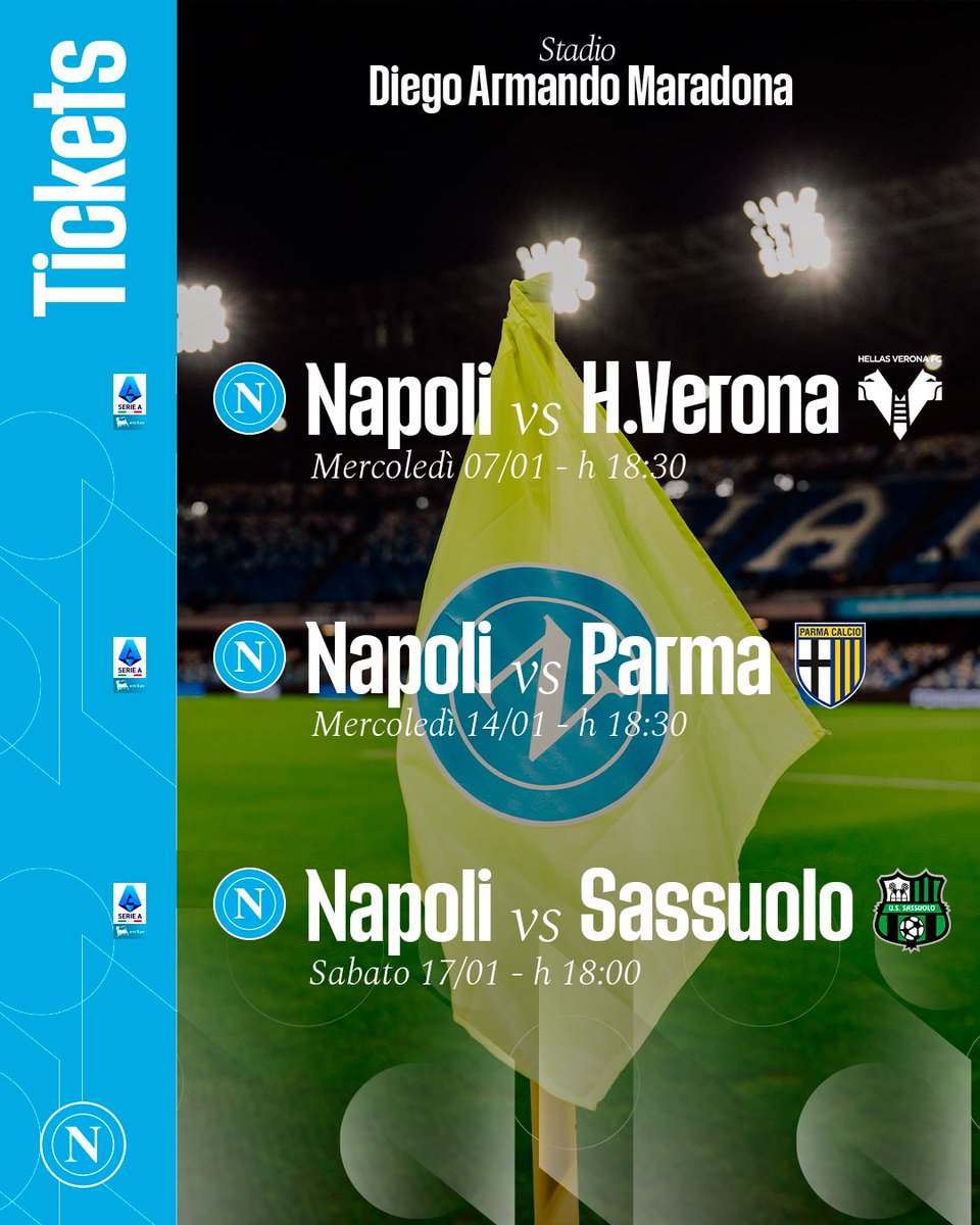 Image for the Tweet beginning: 🏟 I primi match del