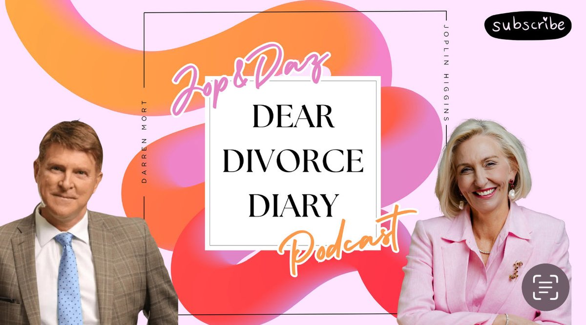 Dear Colleagues

Here it is .. Episode 1 - Dear Divorce Diary 
Discussions of all things family law with Joplin Higgins 

youtube.com/DearDivorceDia…

Looking forward to this series 
Produced by Daryl Vinilo