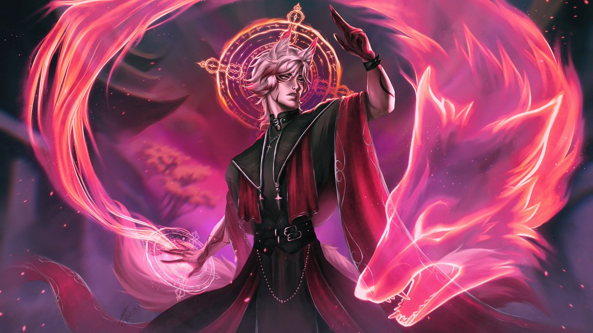 Here is the last splash art commission I done! 
Now It's time to start all my drawings for my Vtuber journey 👹