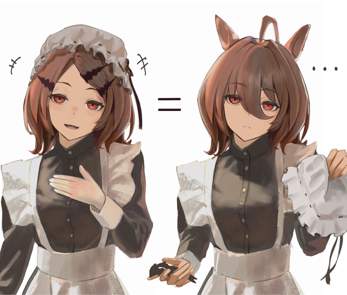 #今年も残りわずかなので今年1番伸びた絵を貼る
🥰→😨