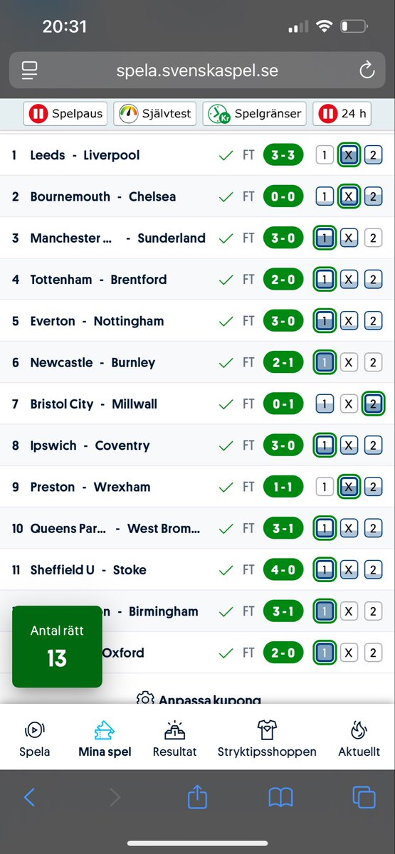 13 rätt i lördags på vårt unika system. 

Andelslaget öppnat✅

Max 25 andelar denna jackpot-omgång🌟

Winminds.se 

(andelslagslänk finns både i speltips och direkt på hemsidan) 

#Stryktipset