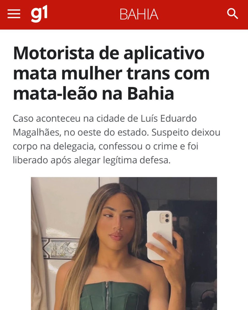 Uma pessoa mata outra, leva o corpo até uma delegacia, confessa o crime e relata sua versão sem qualquer averiguação. Qualquer pessoa esperaria que isso bastasse para uma prisão imediata. Só que não foi o que aconteceu na Bahia.

Depois de estrangular e matar Rhiana Alves, jovem