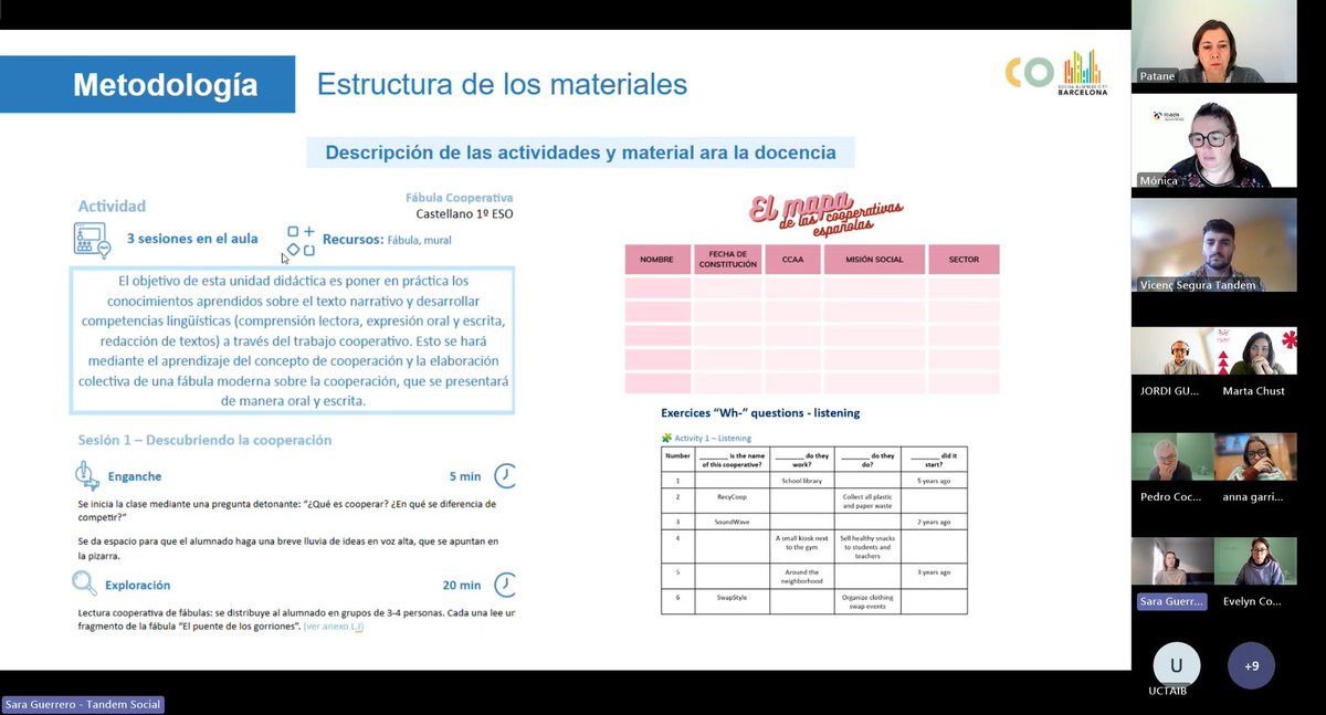 🧑‍💻En el marco del proyecto #AulasCooperativasYA, aprobado por la DG de #EconomíaSocial y #ResponsabilidadSocialEmpresas, hemos creado materiales educativos y formado a responsables de formación para que los docentes puedan implementarlos en los centros educativos
