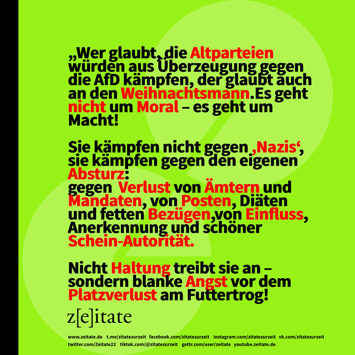 Zeitate22's tweet photo. #abwahlaltparteien #neustart #demokratie #neueparteien
#politik #machtmissbrauch #vetternwirtschaft #unfähigkeitinderpolitik https://t.co/6DZltaZeQQ