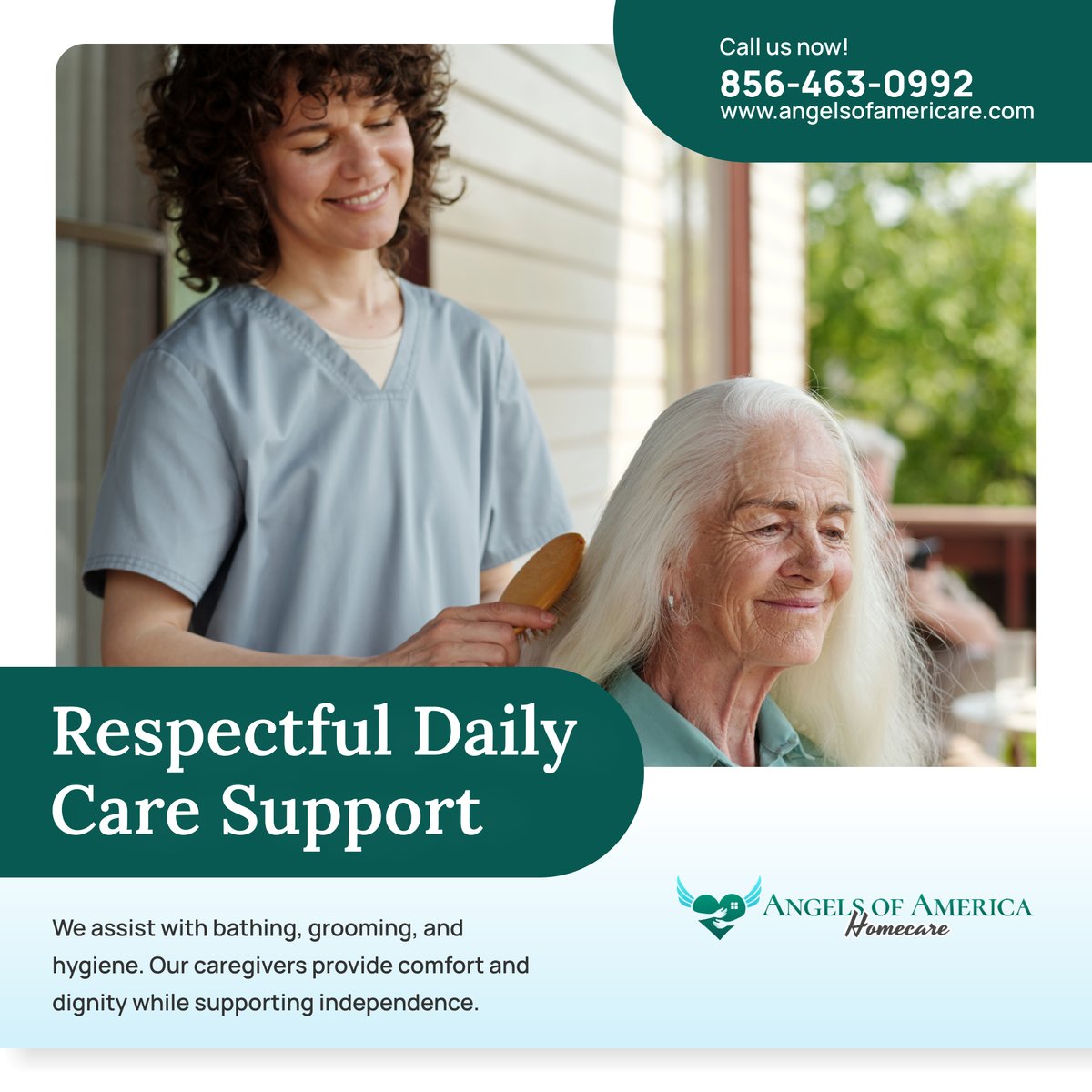 AngelsofAHC's tweet image. Gentle support for daily routines 🧓💙 Every task handled with care and respect ✨

#MtLaurelNJ #Homecare #PersonalCare #SeniorSupport #ElderlyWellness #PostSurgeryCare #CareAtHome #CompanionCare #DisabilitySupport #TrustedCare #WeCare