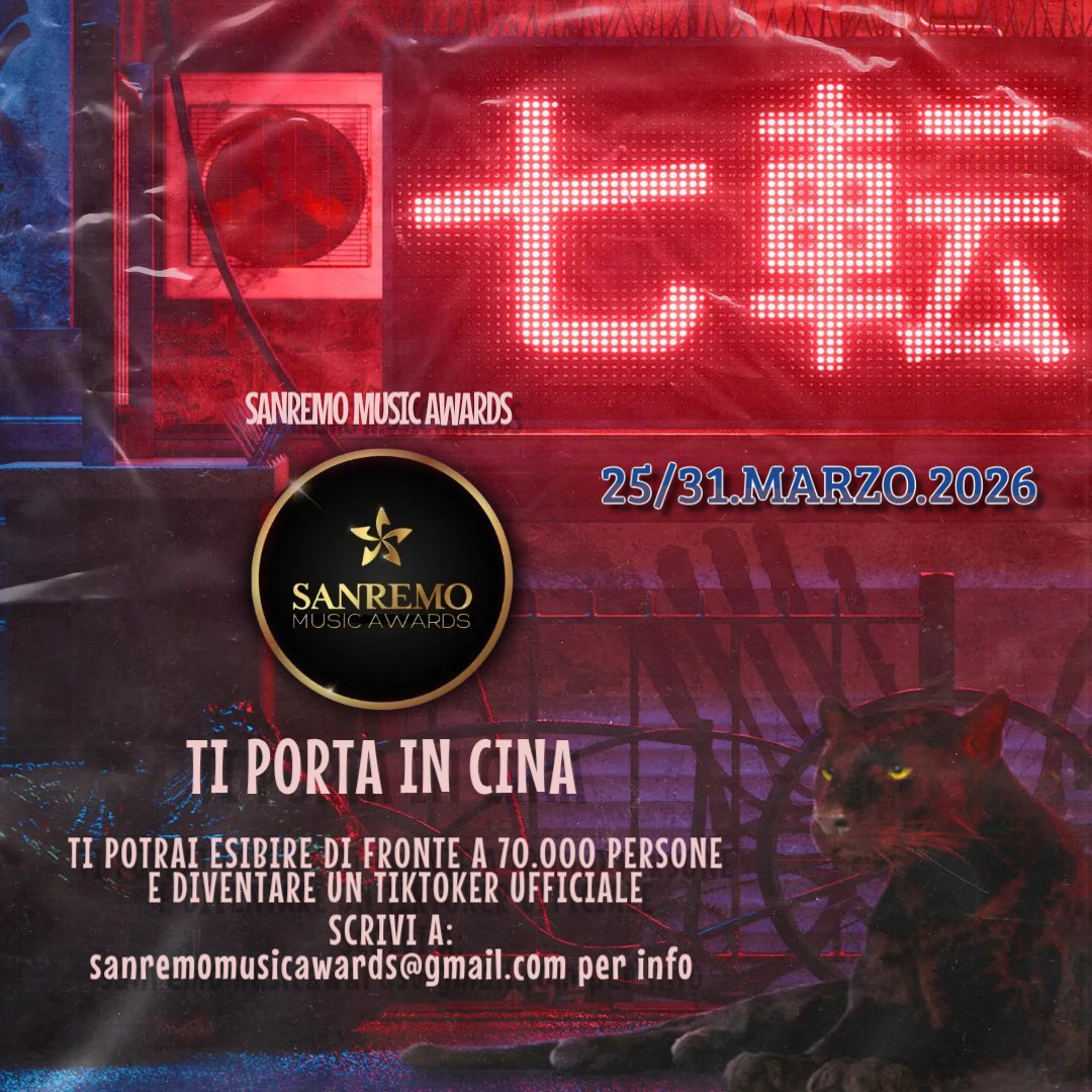 Per info: sanremomusicawards@gmail.com