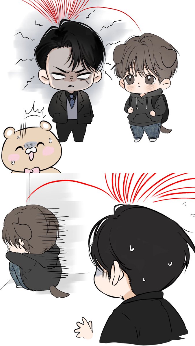 kitty_7bbi's tweet image. 😼: “작가님... 왜 도망가요... 저희 아직 말도 안 했는데요...”

#gigoftheday #일간알바 @jalraeyo