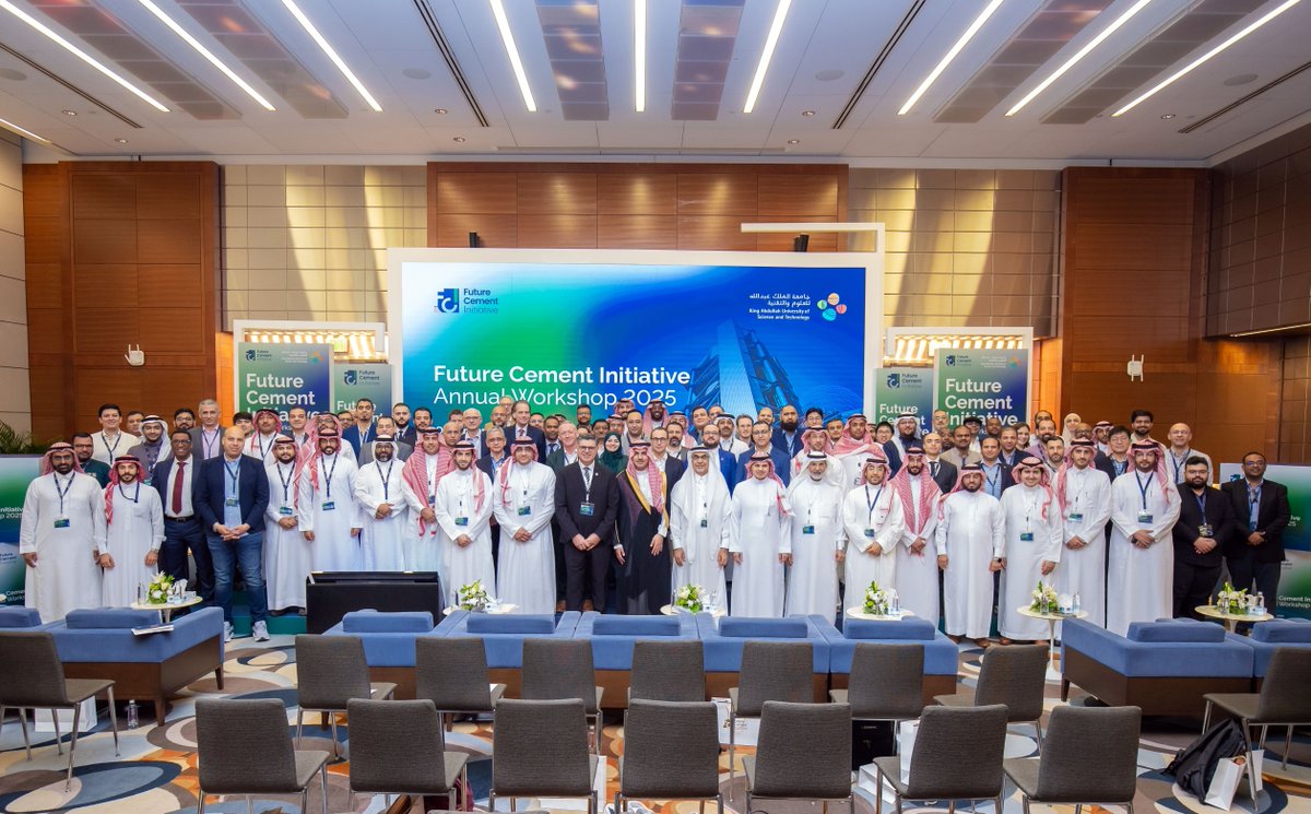 KAUST_News's tweet photo. KAUST is building sustainably, block by block.​

The Future Cement Initiative Workshop brought together academia, government, and industry to co-create pathways toward sustainable construction, accelerating clean-energy and circular-economy solutions. https://t.co/LjZYxoUDev