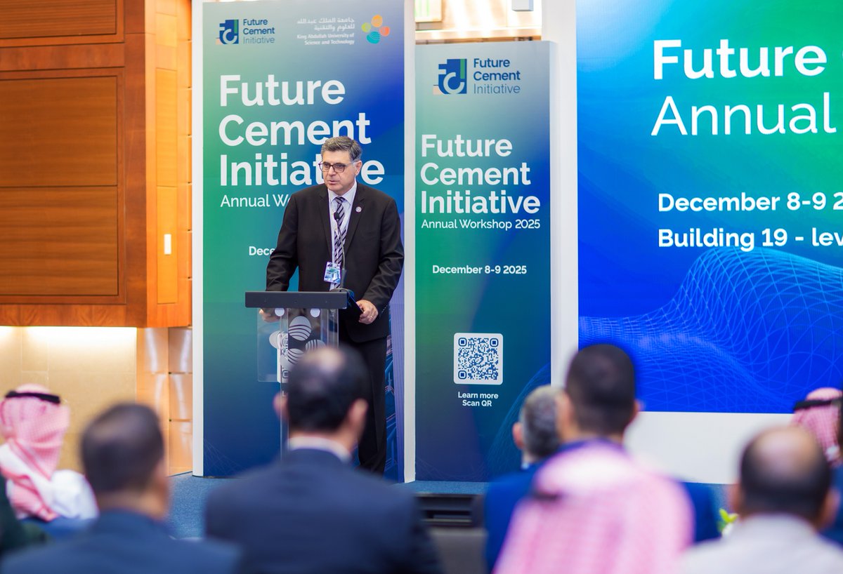 KAUST_NewsAR's tweet photo. نحو بناء مدن أكثر استدامة، نظّمت كاوست ورشة عمل ضمن مبادرة "الأسمنت المستقبلي"، حيث جمعت قادة الصناعة والخبراء الأكاديميين لدفع الابتكار المستدام في تصنيع الأسمنت.

وتهدف المبادرة إلى تسريع حلول الطاقة النظيفة وتعزيز الكفاءة الاقتصادية في المملكة. https://t.co/UGRnmru9O6