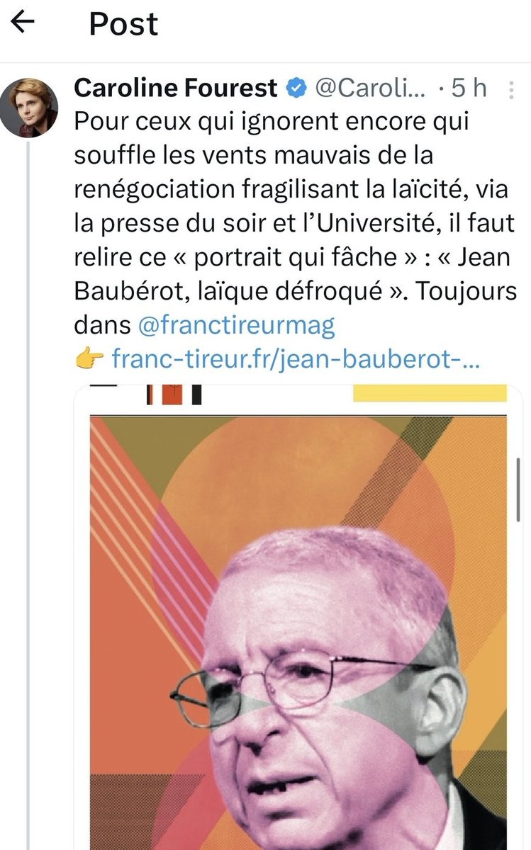 Un article rempli de procès en association, d'une malhonnêteté crasse.
Et qui fleure bon l'antiprotestantisme...
Mais bien sûr, CF, "toutologue", continuera d'être invitée sur tous les plateaux. Soutien à Jean Baubérot-Vincent, lui,au moins,reconnu par ses pairs comme le terrain.