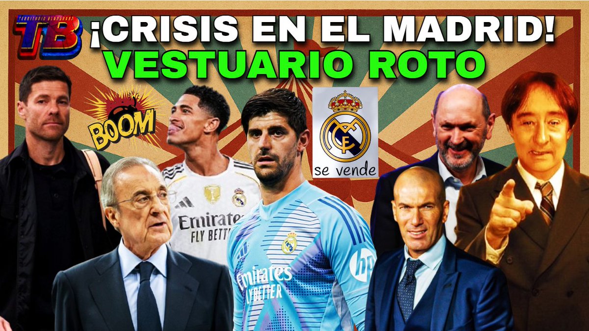 💣🔥 Nuevo VIDEO en Territorio Blaugrana
😱 ¡CRISIS TOTAL en el REAL MADRID!
Courtois explota, vestuario roto y Zidane aparece como opción.
👉 Vídeo completo aquí: youtu.be/EtLYVabd37Q?si…

#RealMadrid #Crisis #Zidane #Courtois #TerritorioBlaugrana