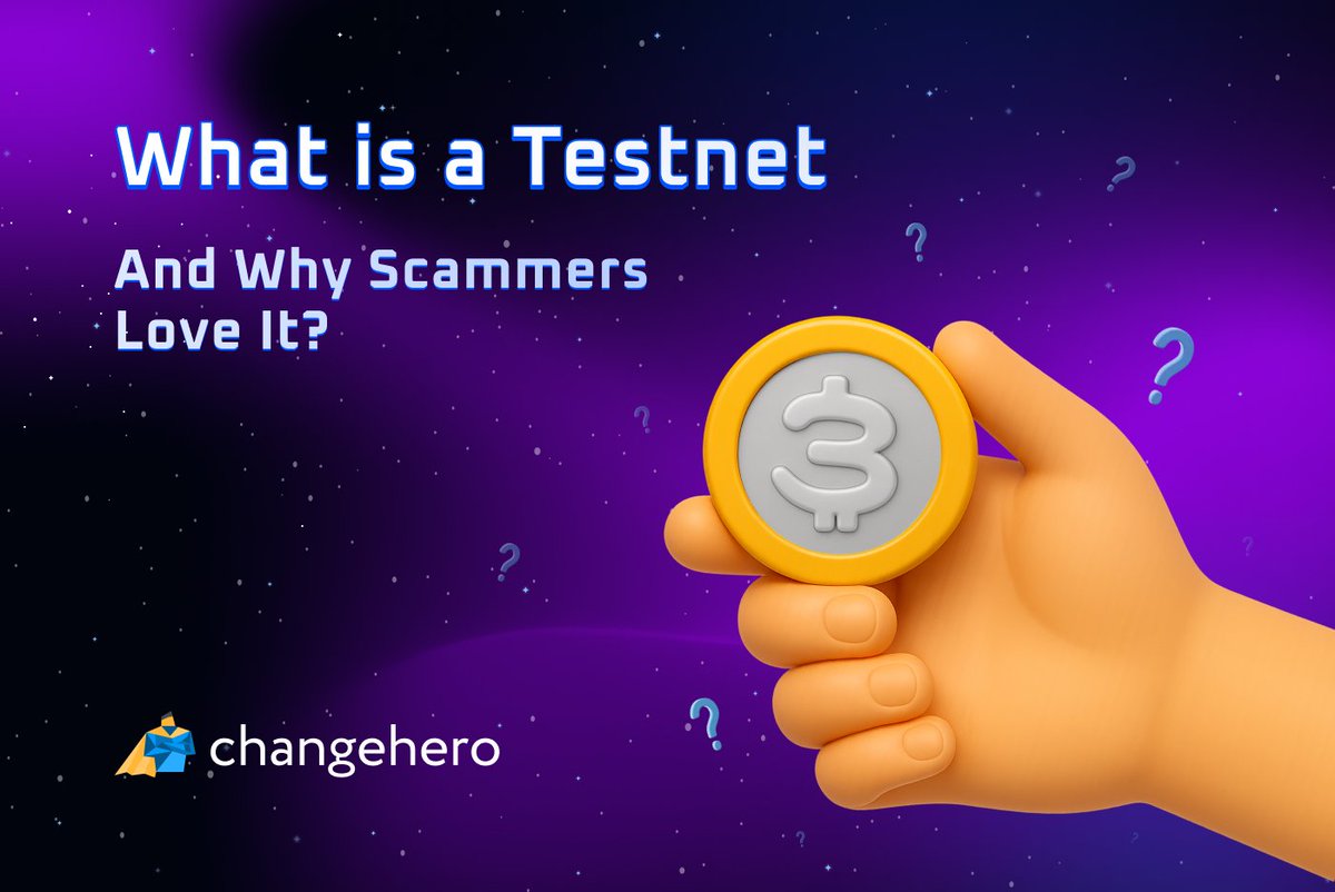 Not a developer? Then "testnet" may be something you never think about until a scammer uses it against you.

We break down why testnets get unfairly blamed — and how to stay safe from testnet scams 👉
l.changehero.io/What_is_a_Test…