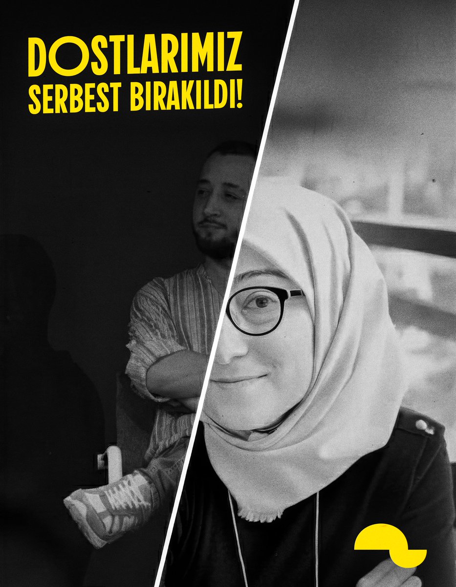 Edindiğimiz son bilgilere göre dostlarımız Oğulcan Kütük ve Esra Karadoğan serbest bırakıldı.