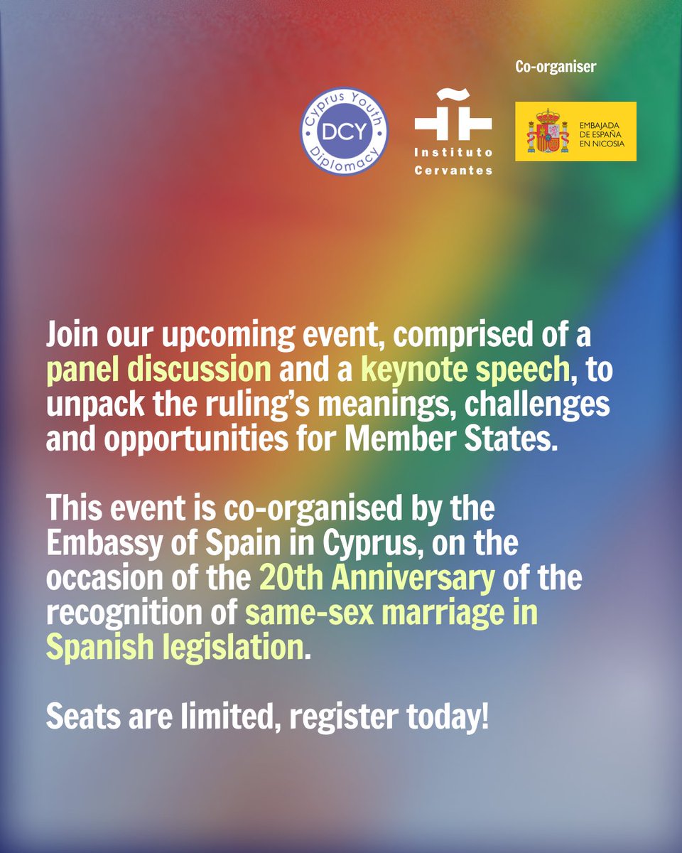 The CJEU ruled that refusing to recognise foreign same-sex marriages breaches EU law, a milestone for family rights and freedom of movement. 

Join our upcoming event to unpack the ruling’s meanings, challenges and opportunities for Member States.

forms.gle/6Qnpszbv2RYk7F…