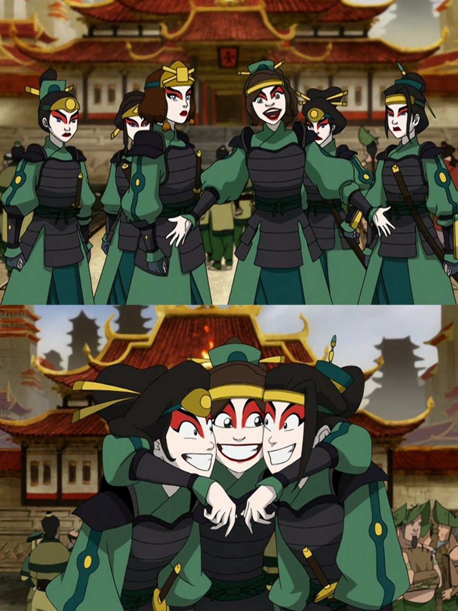 4vataruniverse's tweet image. Just a reminder that the Kyoshi warriors became Chi-blockers