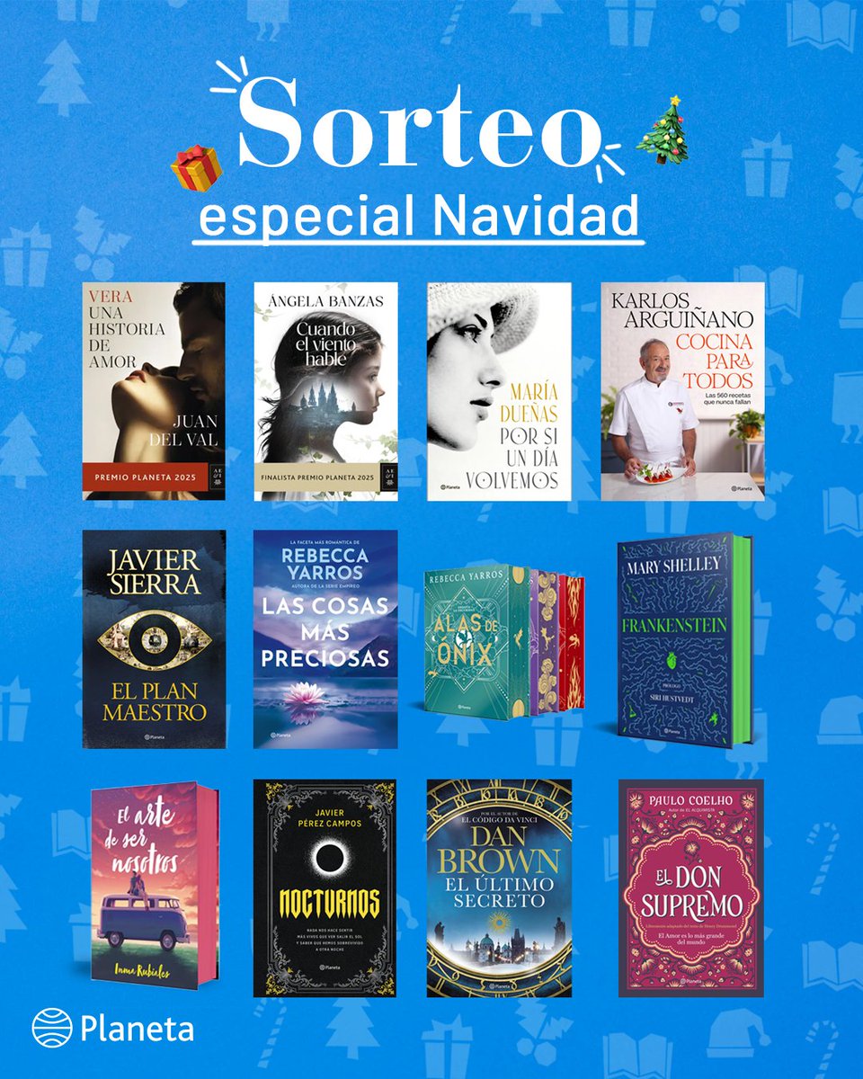 🎄✨ SORTEO ESPECIAL NAVIDAD✨🎄

¿Cómo participar?

👉Sigue a <a href="/edit_planeta/">Editorial Planeta</a> 
❤️Da like a este post.
💬Haz RT y etiqueta a 2 personas.

⏳Tienes hasta las 23:59h del próximo miércoles, 17 de diciembre.

¡Mucha suerte! 🍀

📌Bases legales: acortar.link/k8DeHf