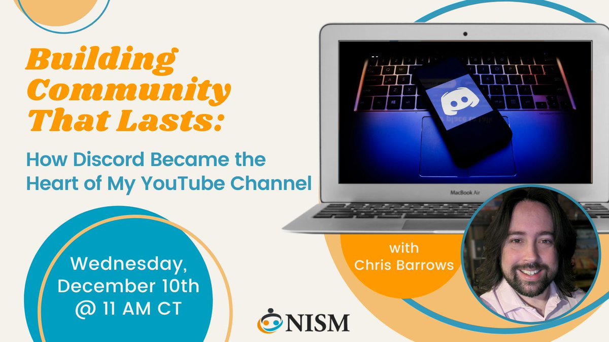 nismonline's tweet image. Register to join us tomorrow, earn CEUs, and take a deeper dive into Discord and intentional community building. 🔗 buff.ly/wFGPuBM 
 
#NISMWebinar #Discord #OnlineCommunity
