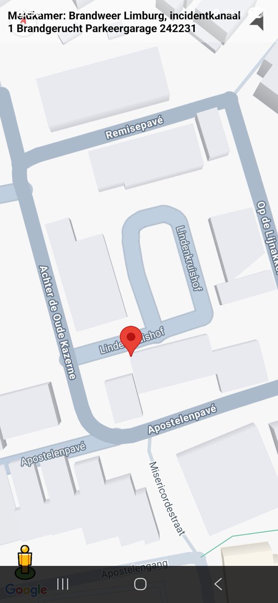 Brandgerucht bij parkeergarage 'Lindenkruishof' in Maastricht