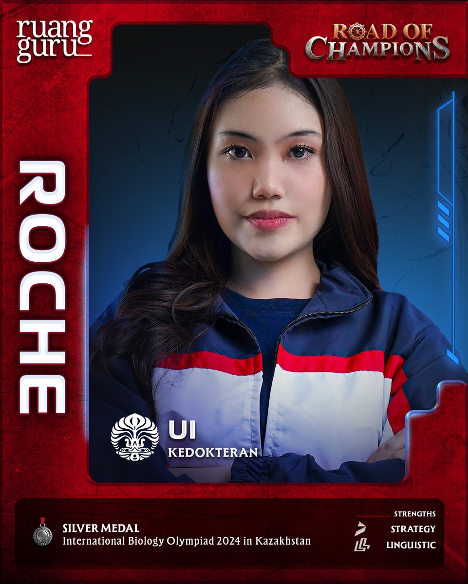 ✨ Roche / UI / Kedokteran
🏆 ⁠Silver Medal - International Biology Olympiad 2024 in Kazakhstan