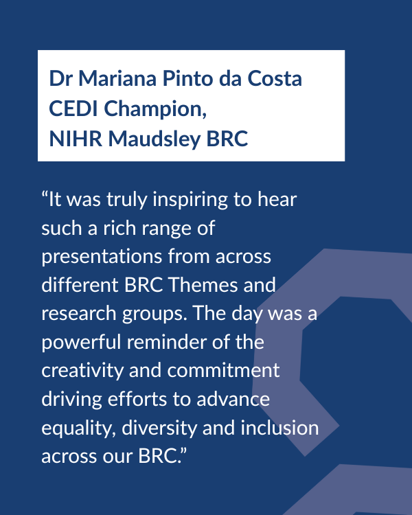 NIHRMaudsleyBRC's tweet photo. Congratulations to the winners of our CEDI Impact awards: The RE-STAR team (@ExPANDKCL), Dr Naghmeh Nikkheslat @nik_naghmeh and Niamh Molloy.

Read more: https://t.co/pyBhBxCoWi https://t.co/3JzebGZKfm